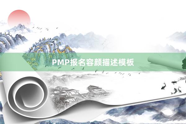 PMP报名容颜描述模板